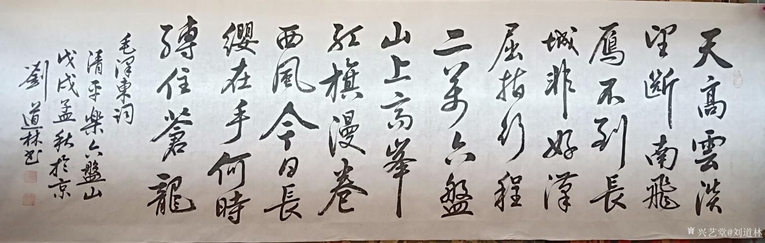 劉道林書法作品《毛澤東詩詞》【圖0】