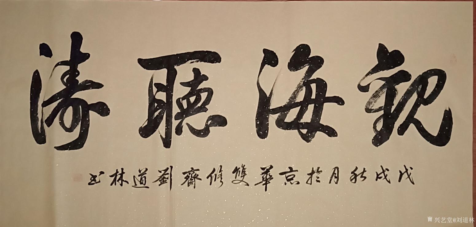 劉道林書法作品《觀海聽(tīng)濤》