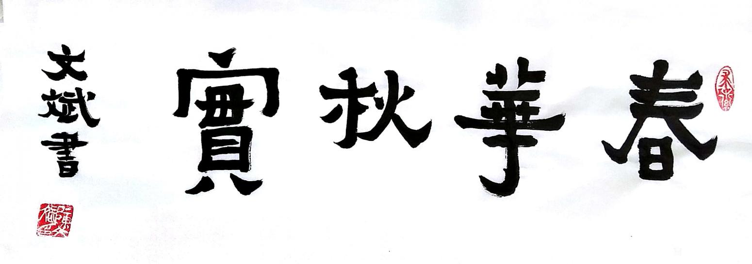 陳文斌書法作品《春華秋實》