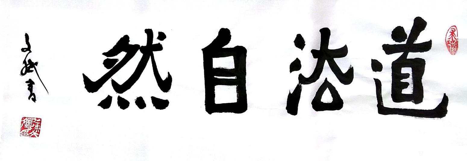 陳文斌書法作品《道法自然》