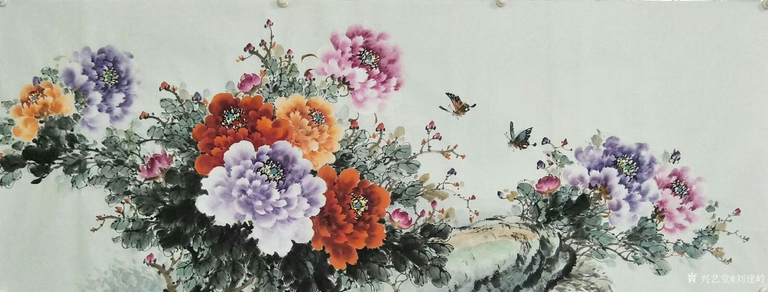 劉建嶺國畫作品《花開富貴2》【圖0】