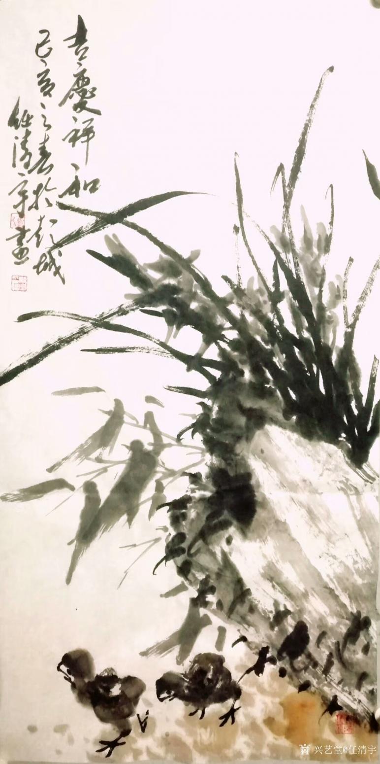 任清宇國畫作品《蘭-吉慶祥和》【圖0】