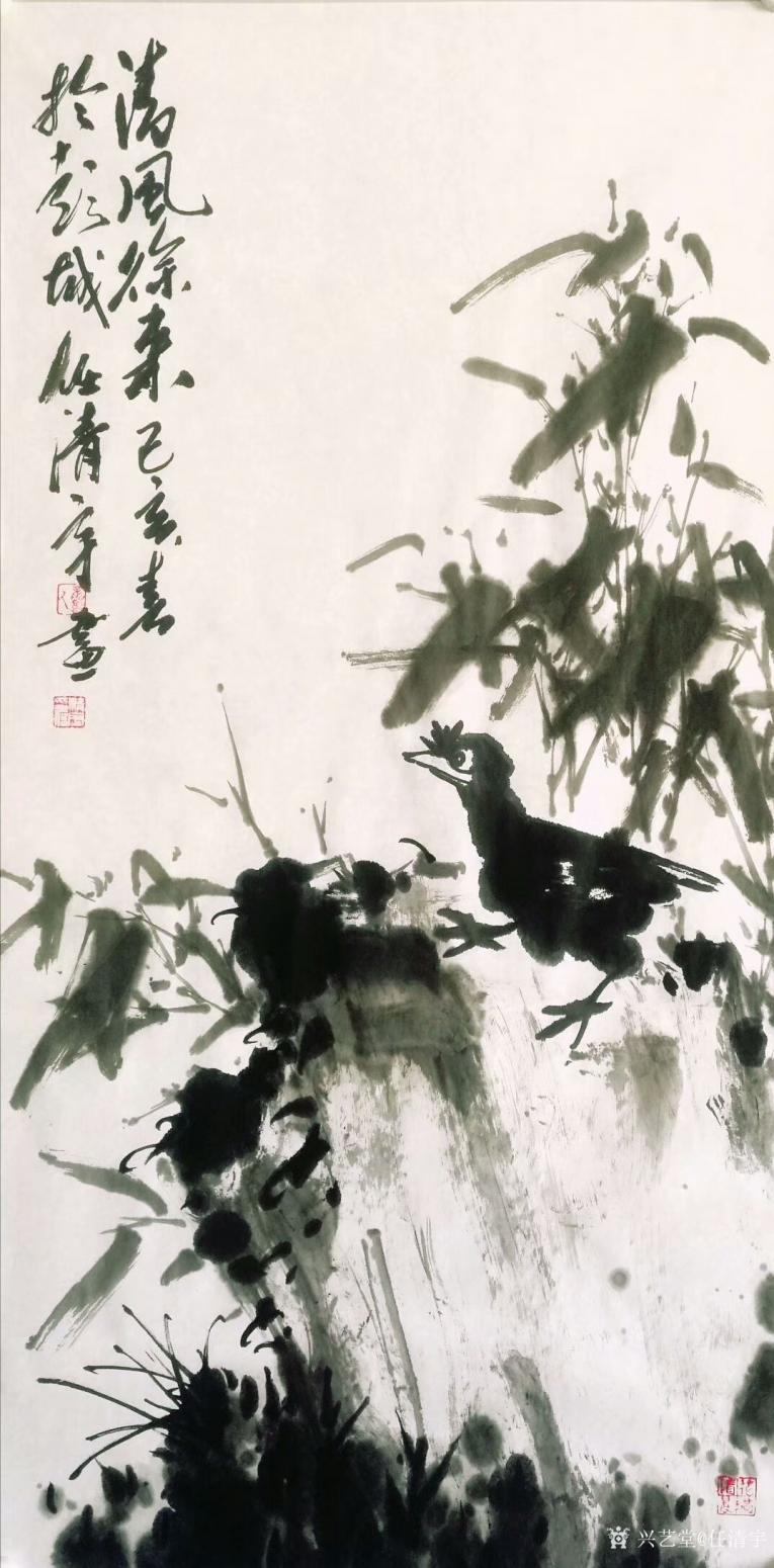 任清宇國畫作品《蘭-清風(fēng)徐來》【圖0】