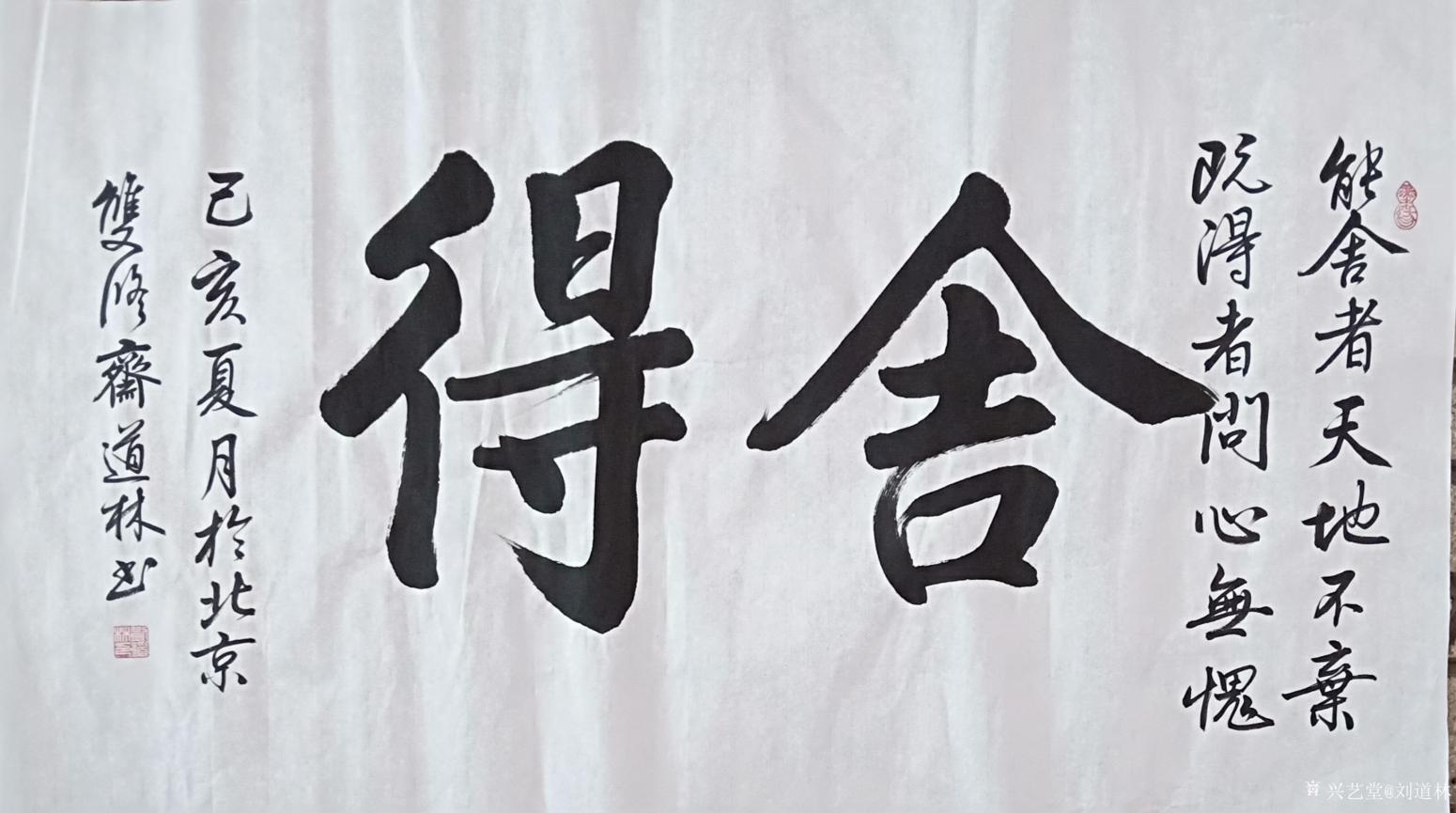 劉道林書法作品《舍得》