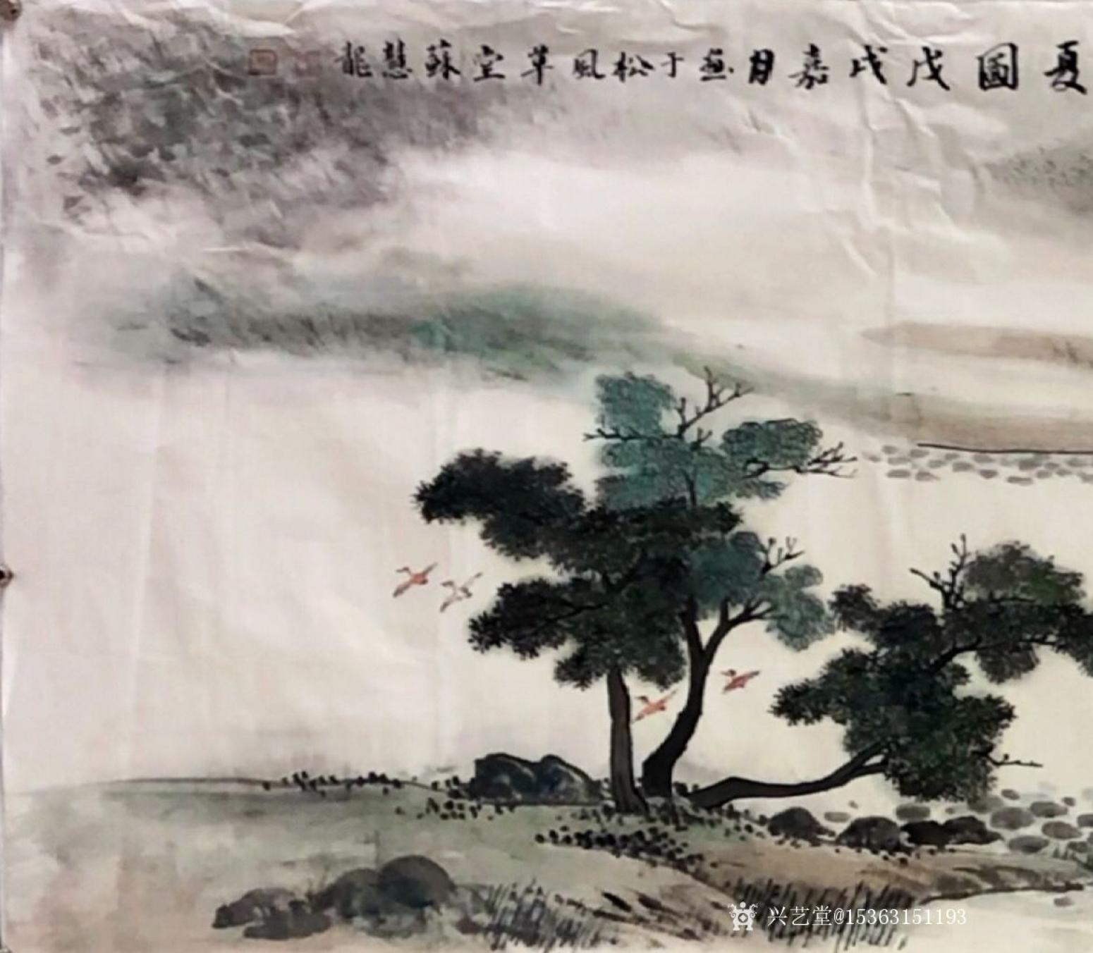 15363151193國畫作品《湖莊清夏圖》【圖0】