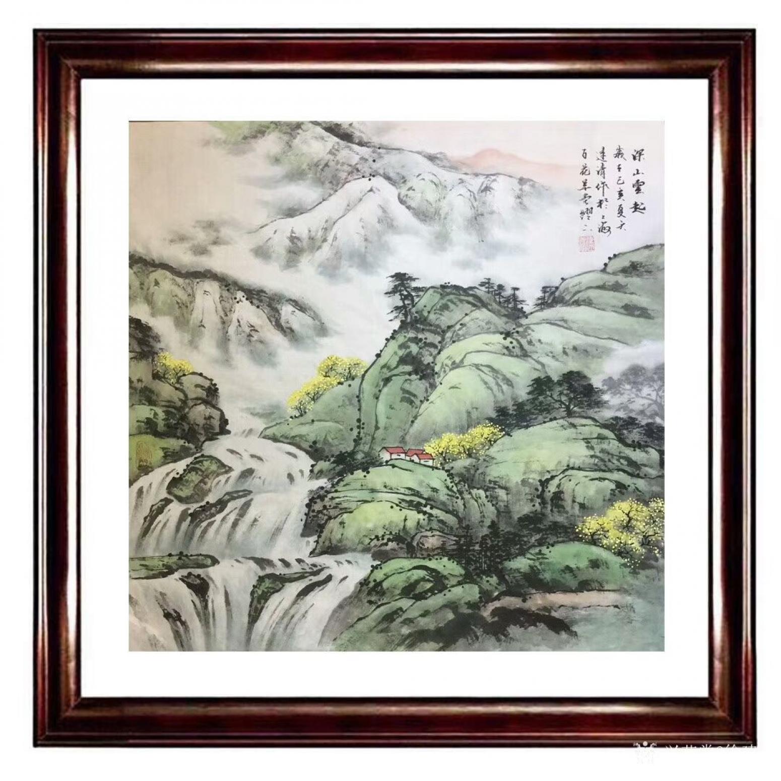 徐建清國畫作品《山水畫—深山云起》【圖2】