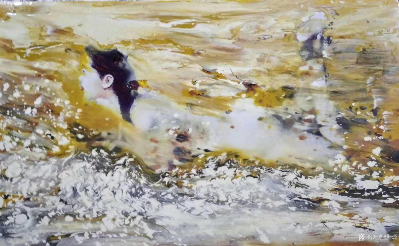 劉烽油畫作品《黃河之女》