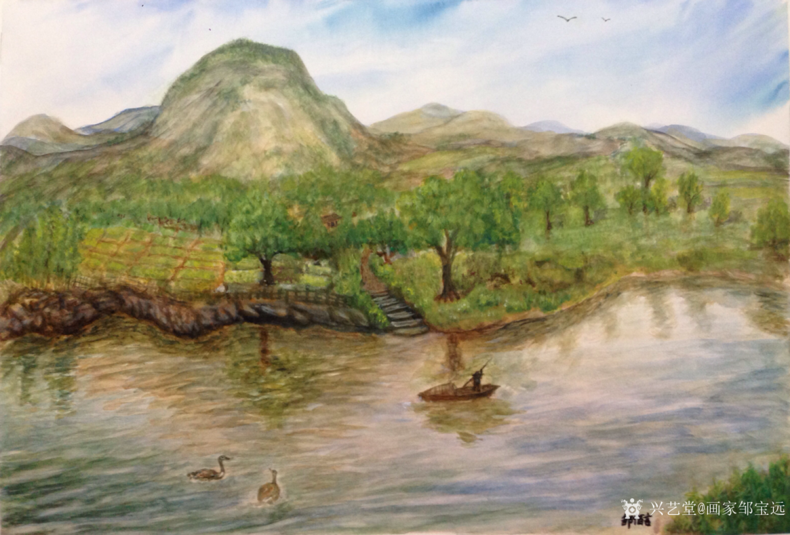 畫家鄒寶遠(yuǎn)油畫作品《富庶之地》