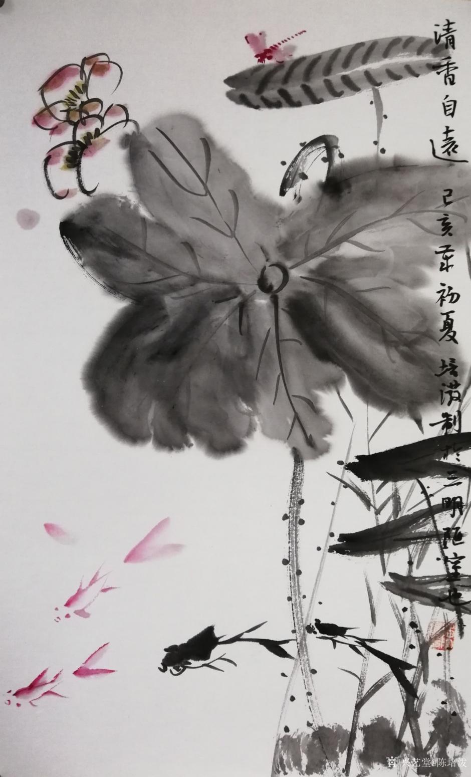 陳培潑國畫作品《和風(fēng)慶有余》【圖1】