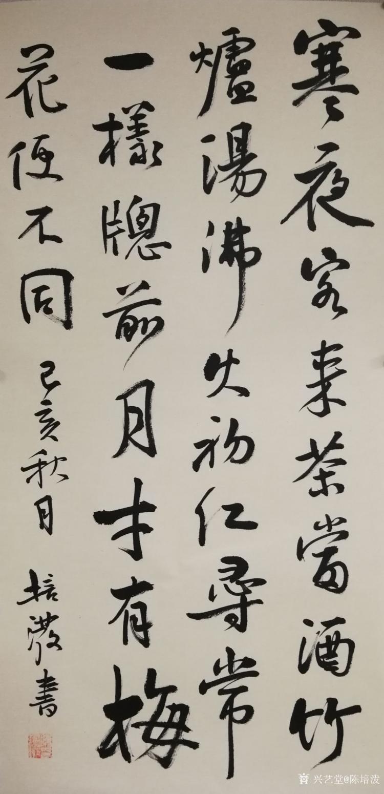 陳培潑書(shū)法作品《梅花詩(shī)》
