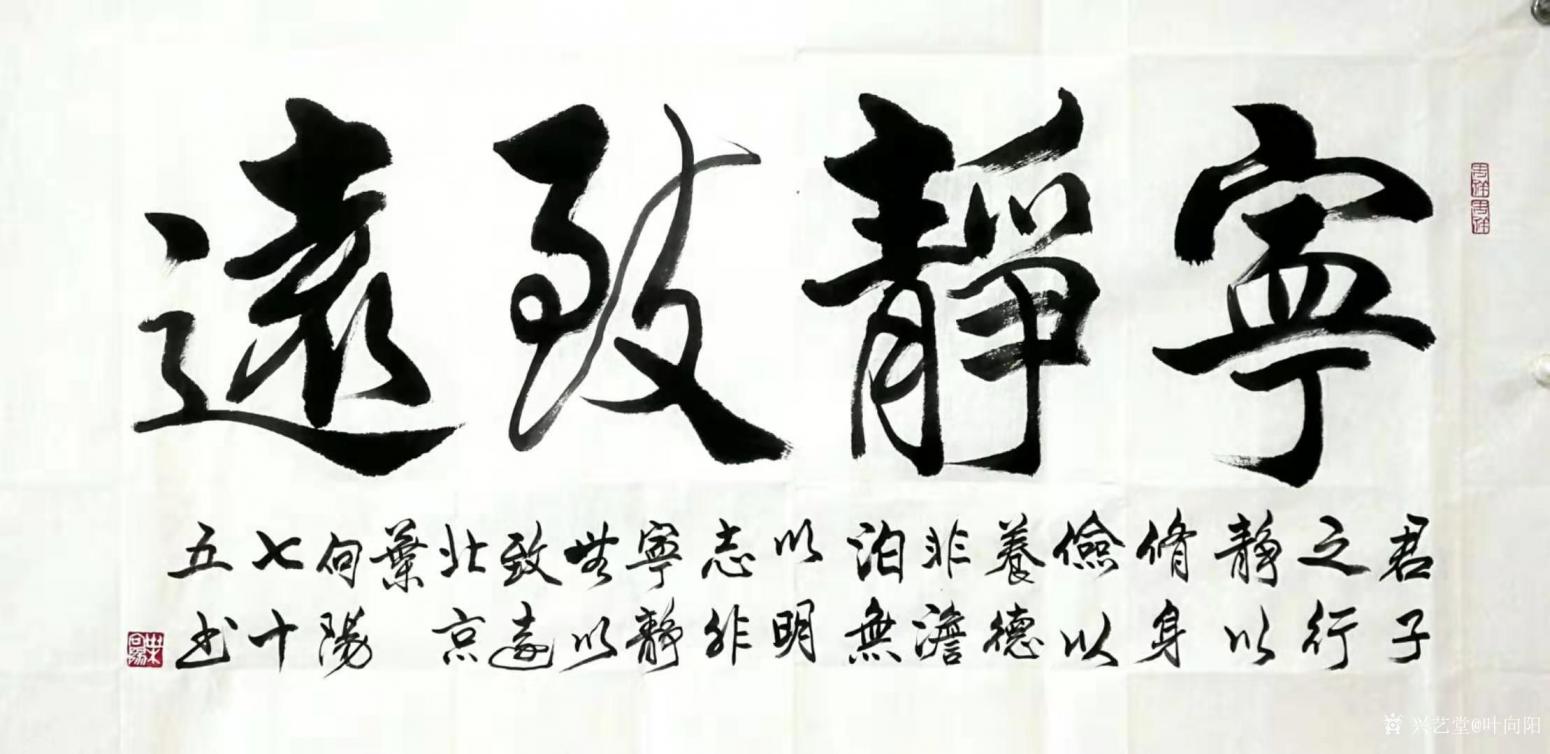 葉向陽(yáng)書法作品《行書-寧?kù)o致遠(yuǎn)》【圖0】