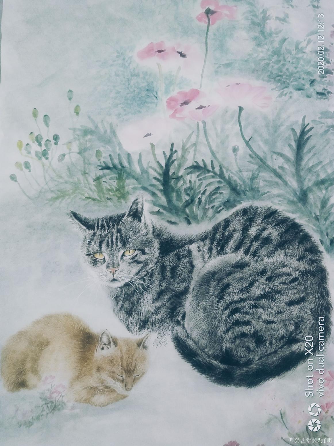 羅虹明國(guó)畫作品《陪你去看花》【圖0】