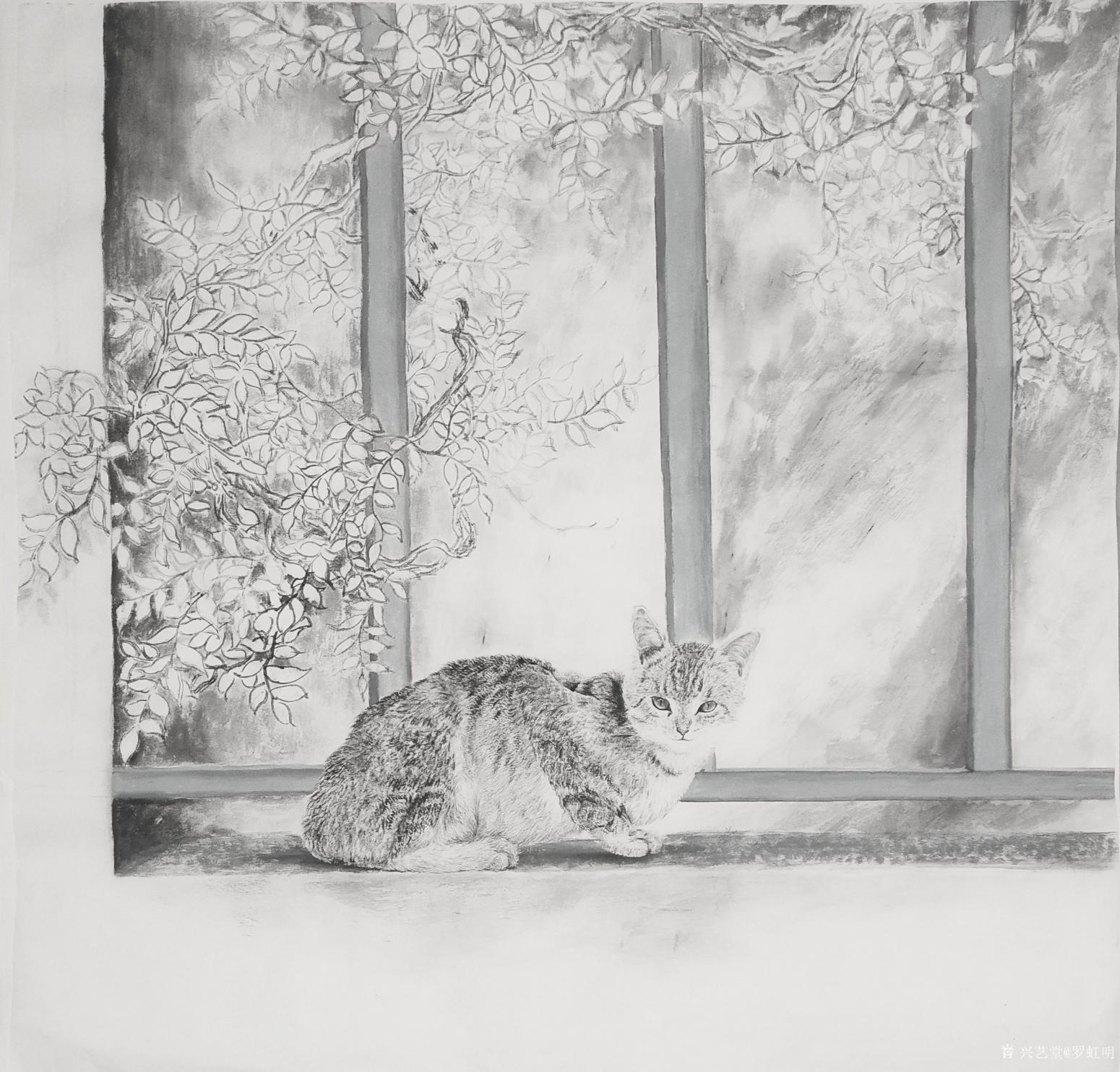 羅虹明國畫作品《靜等花開》