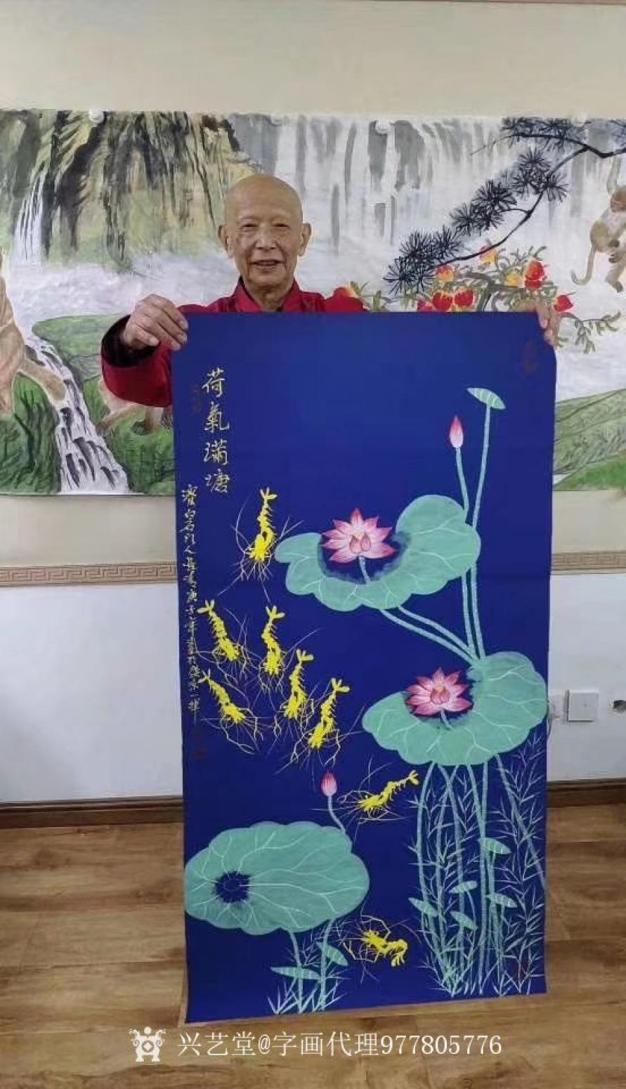 字畫代理威977805476國畫作品《董長青作品》