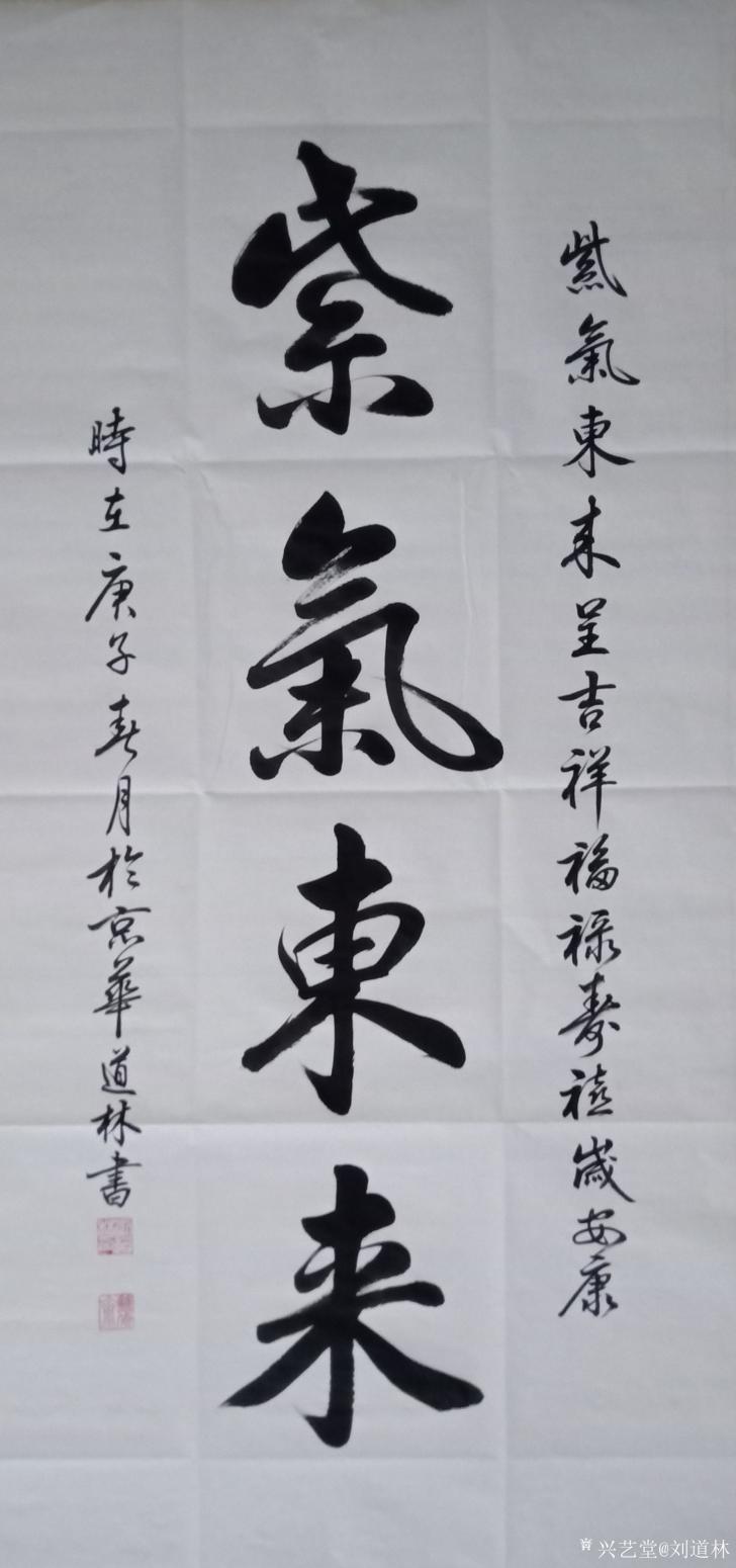 劉道林書法作品《行書-紫氣東來》【圖0】