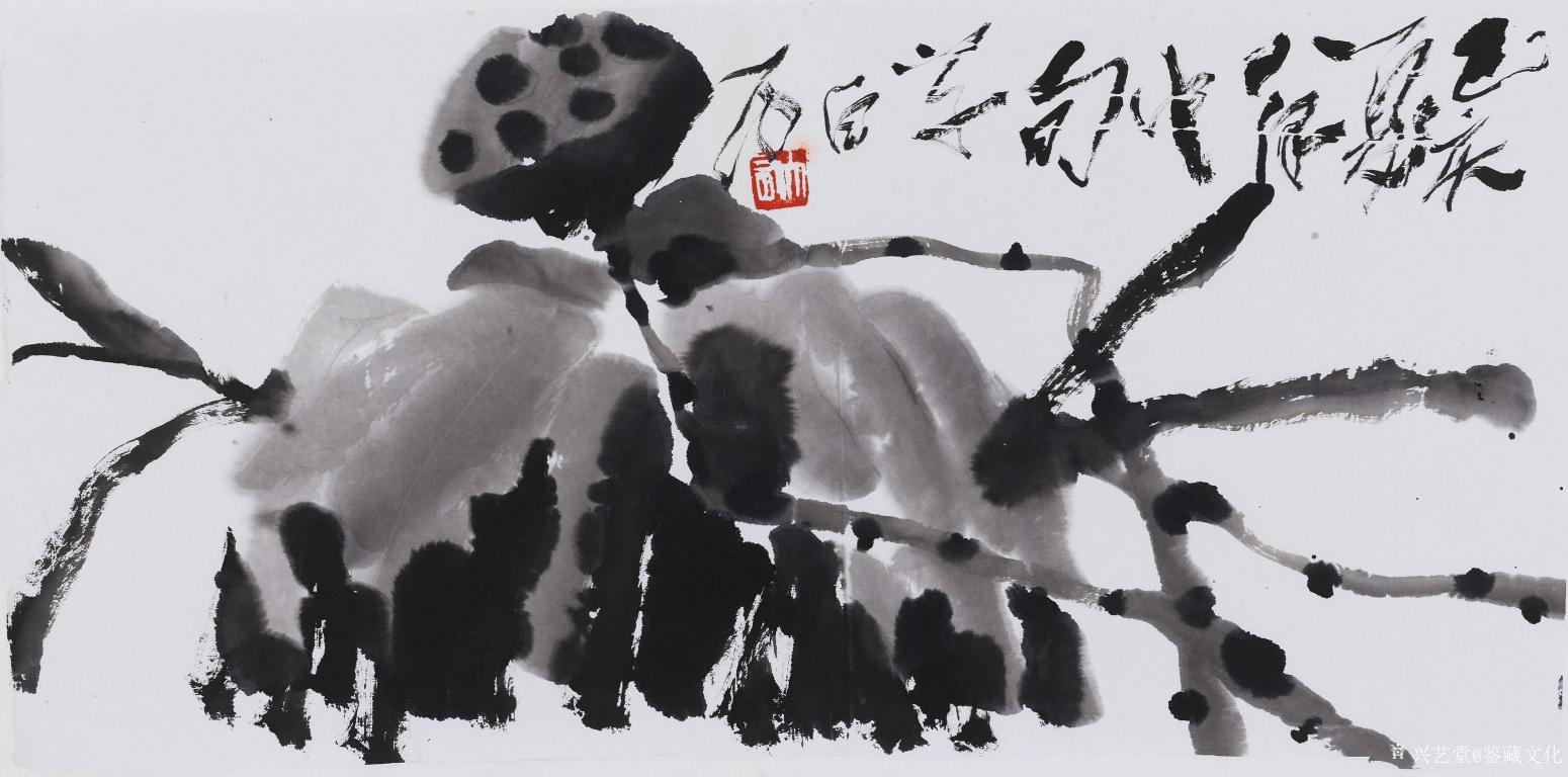鑒藏文化國(guó)畫作品《秋塘微雨》【圖0】