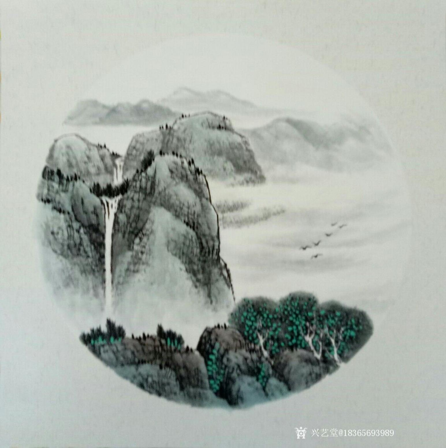 18365693989國(guó)畫(huà)作品《山水畫(huà)小品》【圖2】