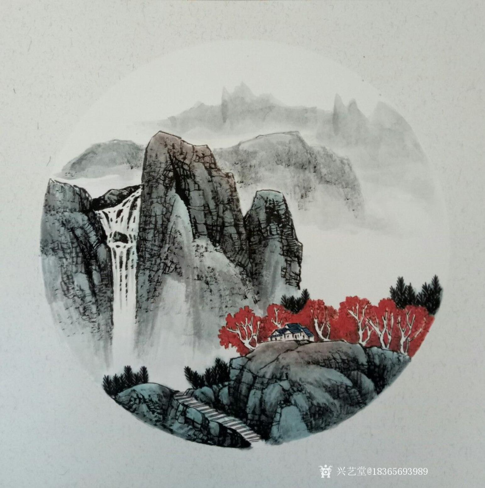 18365693989國(guó)畫(huà)作品《山水畫(huà)小品》【圖3】