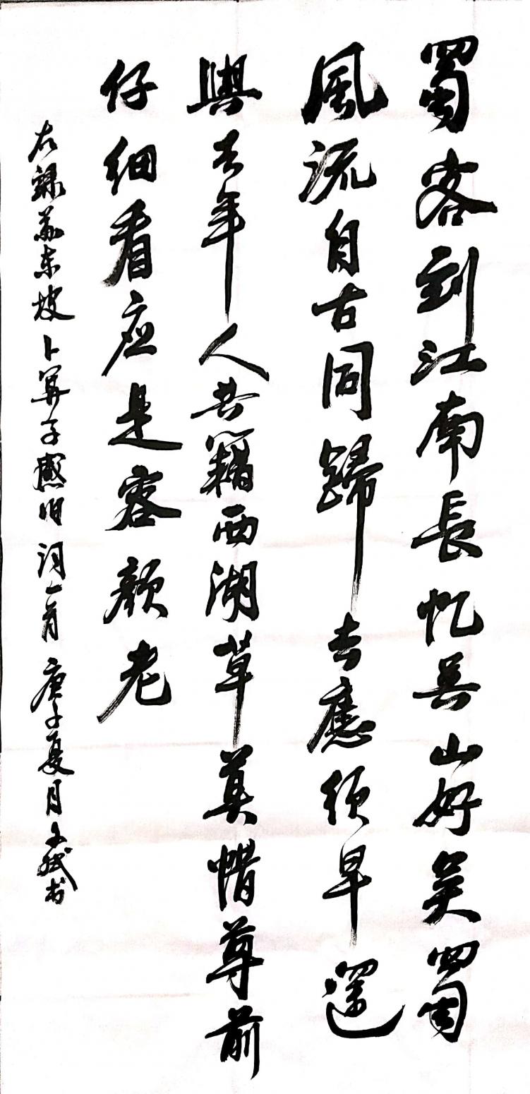 陳文斌書法作品《蘇東坡詞》