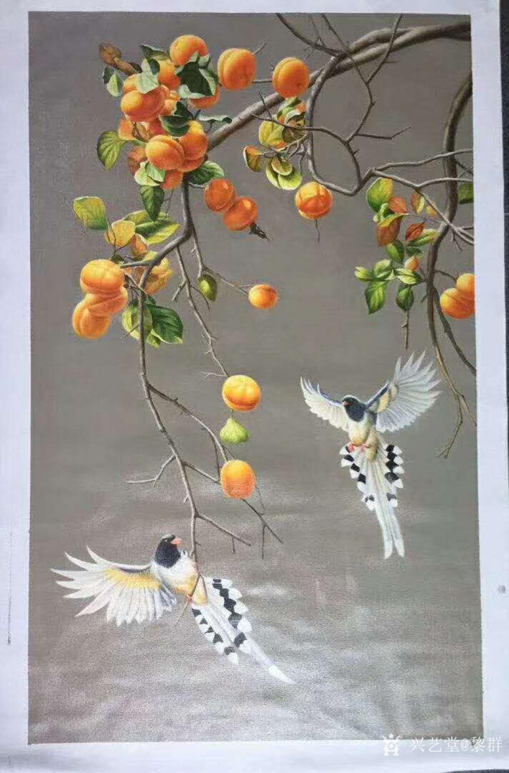 黎群油畫作品《事事如意》