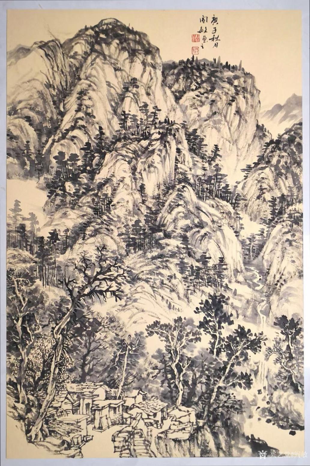 閻敏國畫作品《山水-太行寫生10》【圖0】