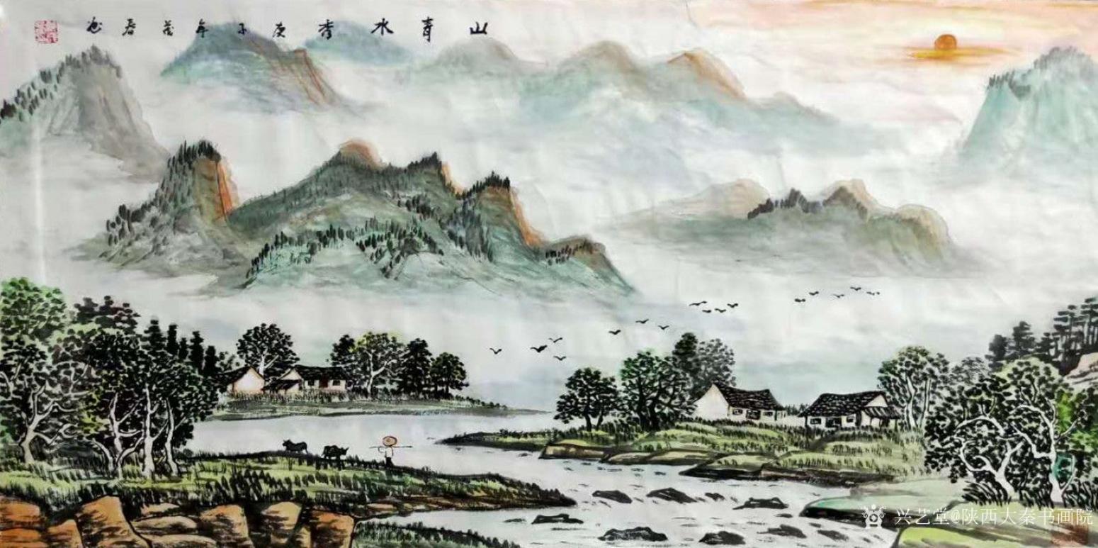 陜西大秦書畫院國(guó)畫作品《臧茂春三尺作品》【圖0】