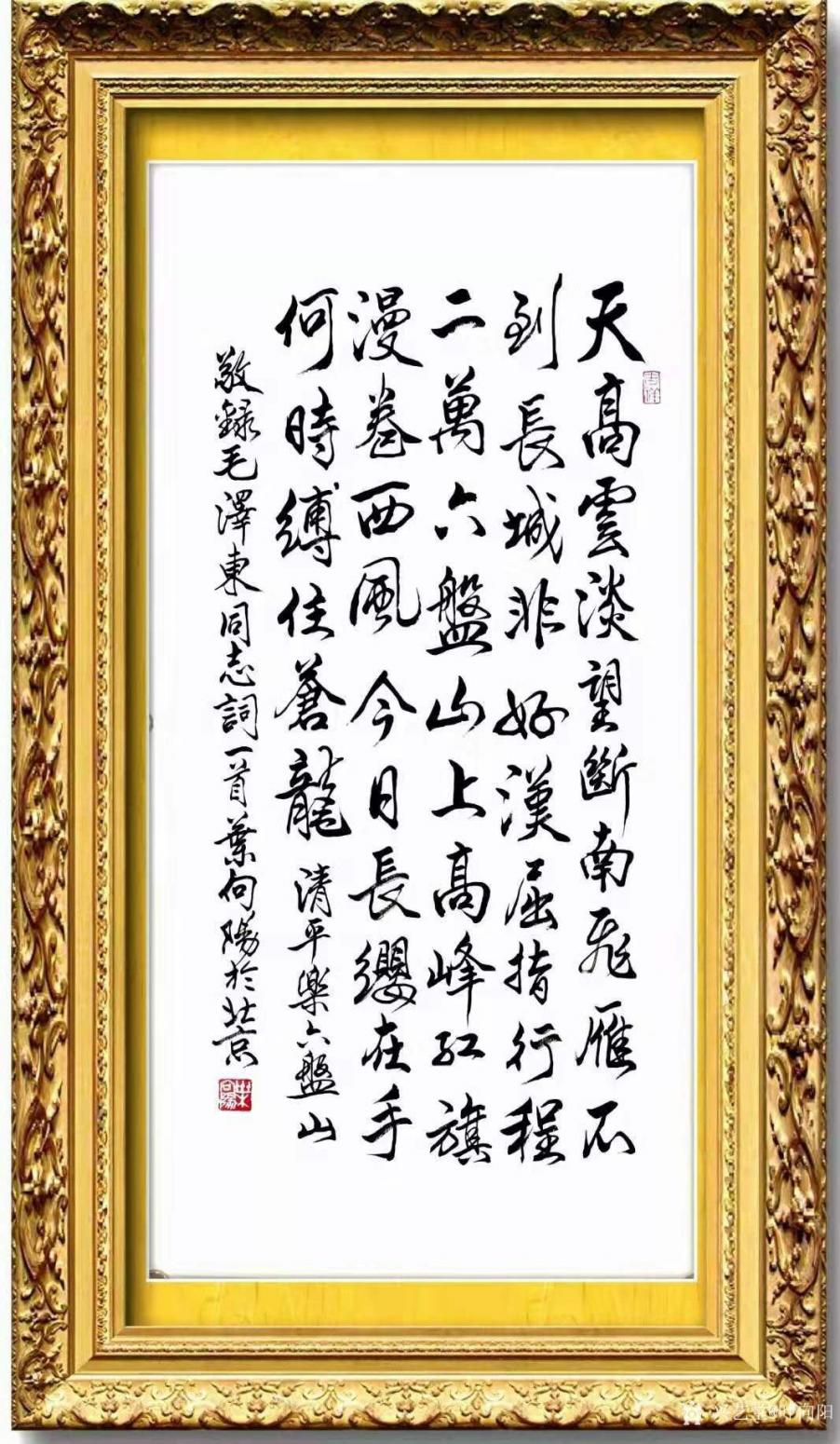 葉向陽書法作品《行書-清平樂·六盤山》【圖0】