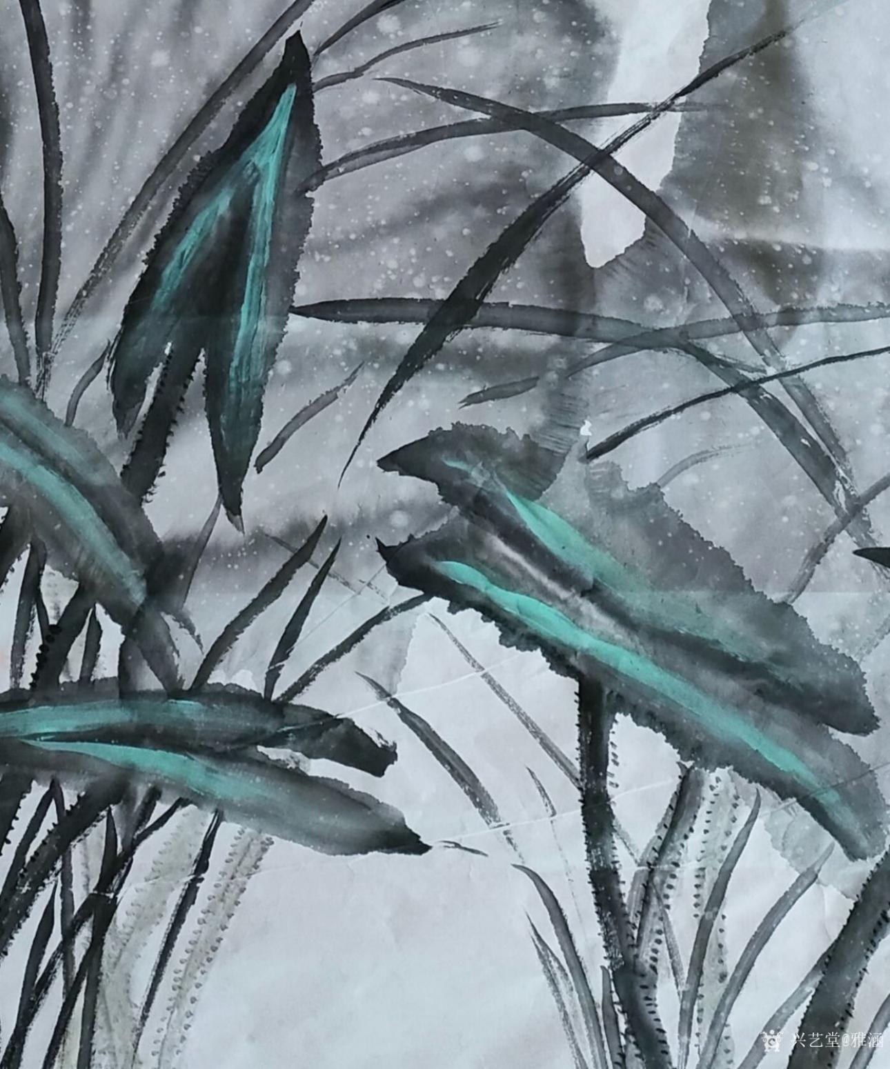 雅涵一一主人鳳喜國(guó)畫作品《凝霧蓮香》