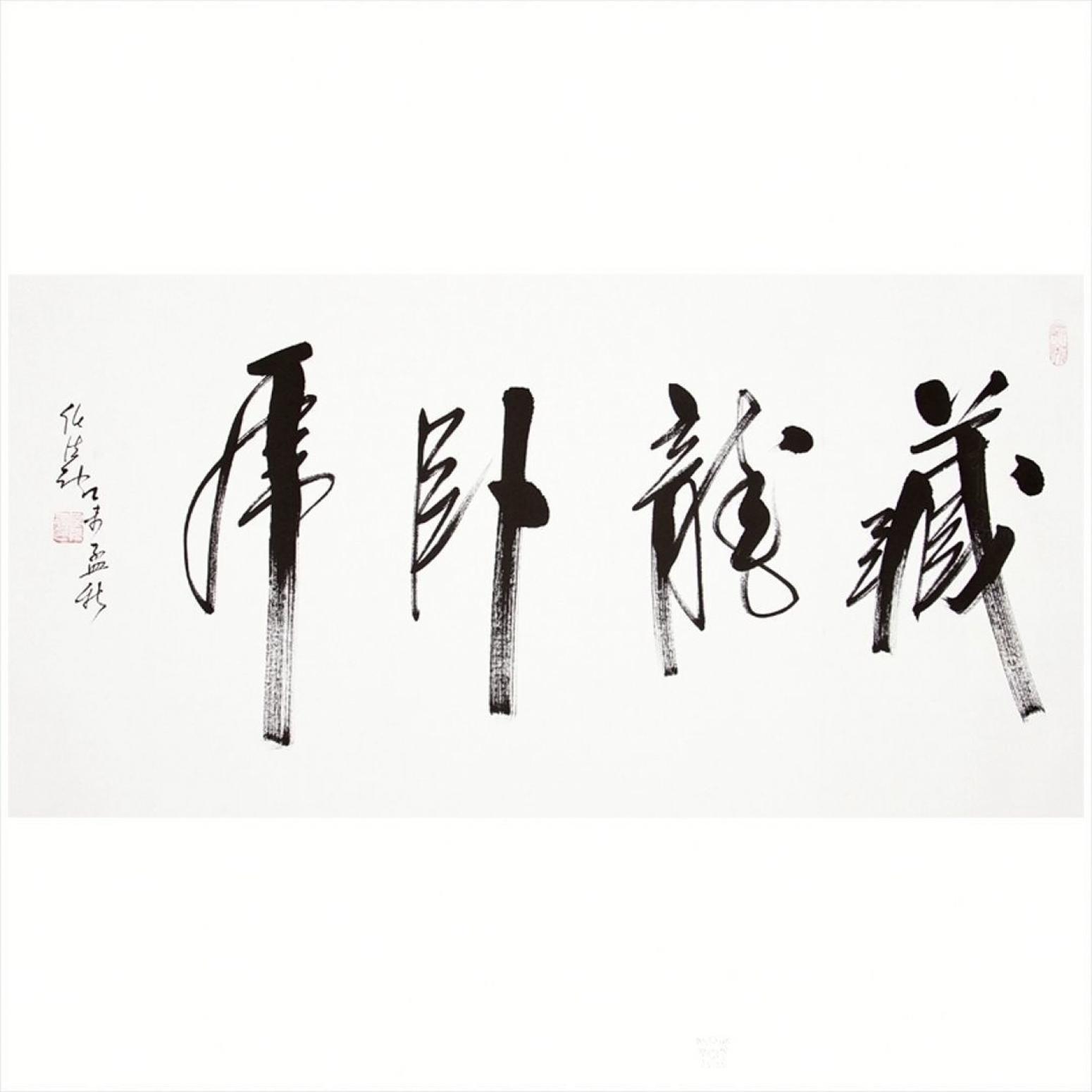 13152481818書法作品《書法-藏龍臥虎》