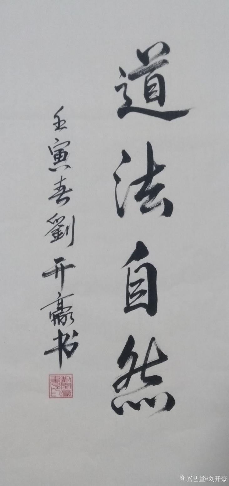 劉開豪書法作品《道法自然》【圖0】