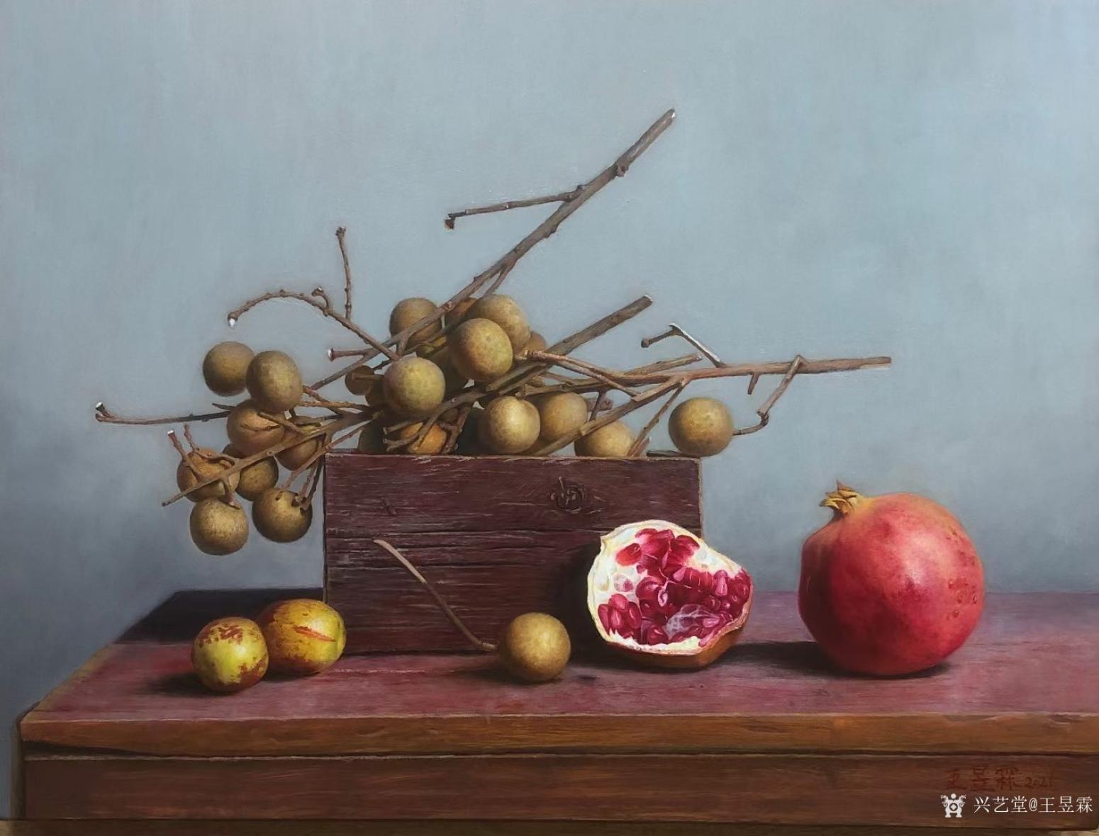 王昱霖油畫作品《歲月的痕跡(一)》