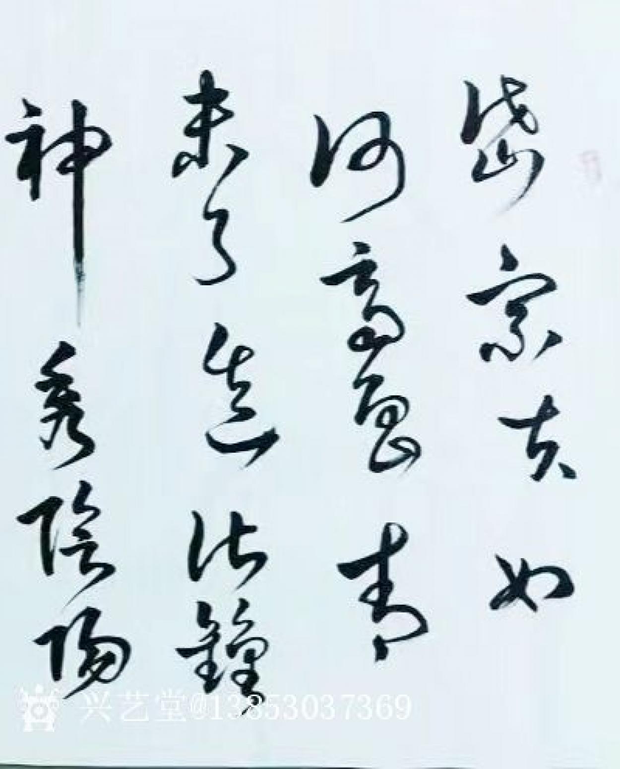 13853037369書法作品《杜甫詩望岳》【圖0】