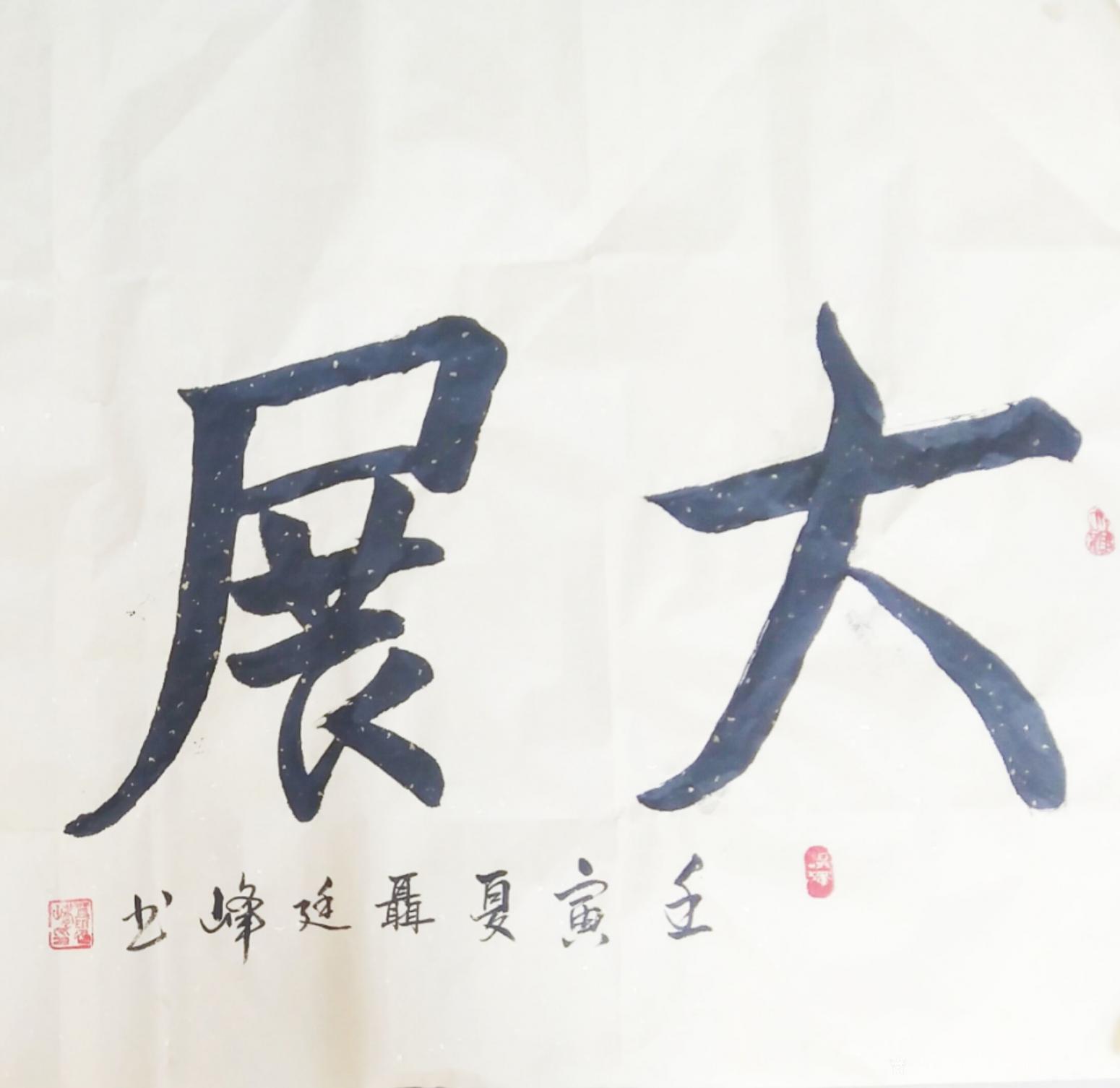 13853037369書法作品《大展鴻圖》【圖1】