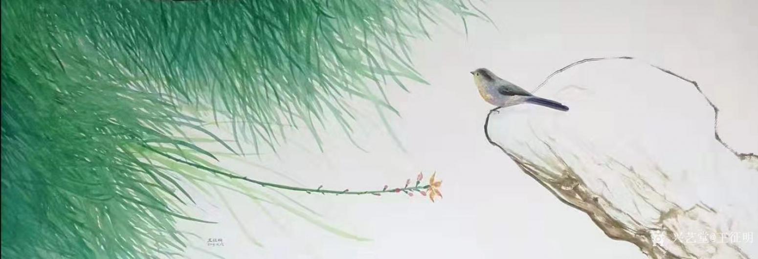 王征明國畫作品《水意畫“觀”》