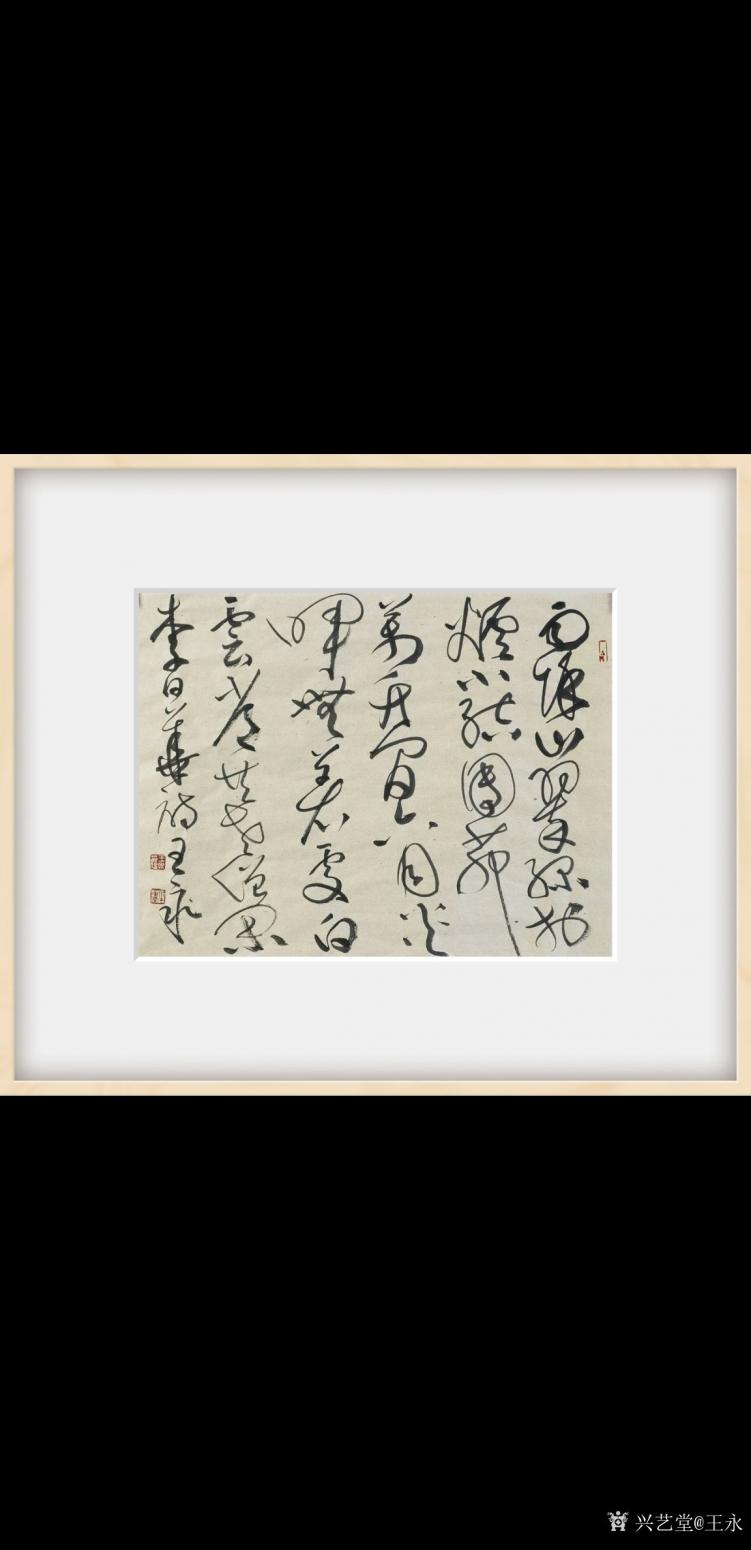 王永書(shū)法作品《草書(shū)李日華詩(shī)》【圖0】