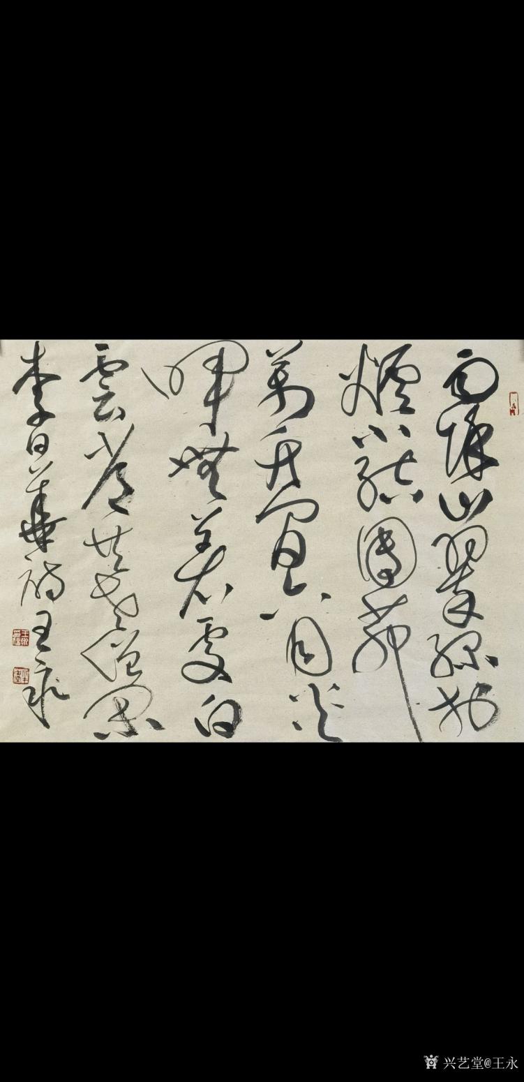 王永書(shū)法作品《草書(shū)李日華詩(shī)》