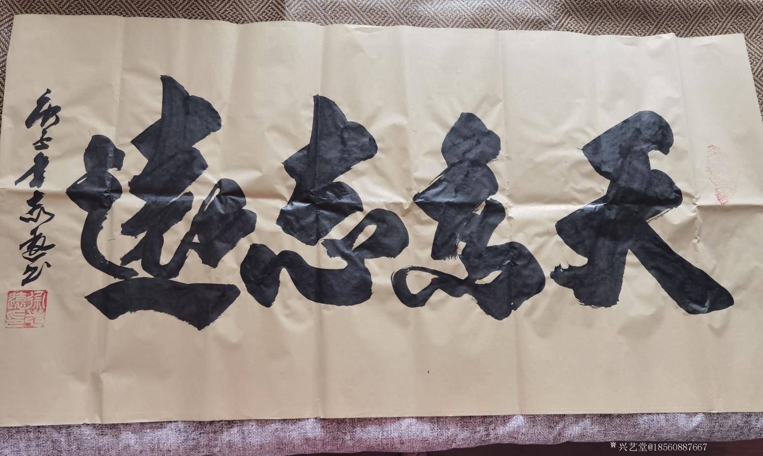 18560887667書法作品《天高志遠(yuǎn)》