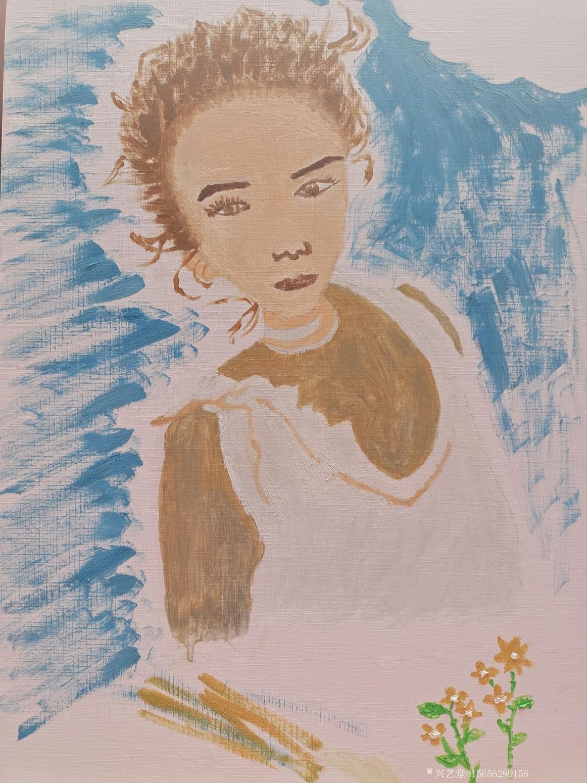 15656299156油畫作品《張蕾的油畫》【圖4】