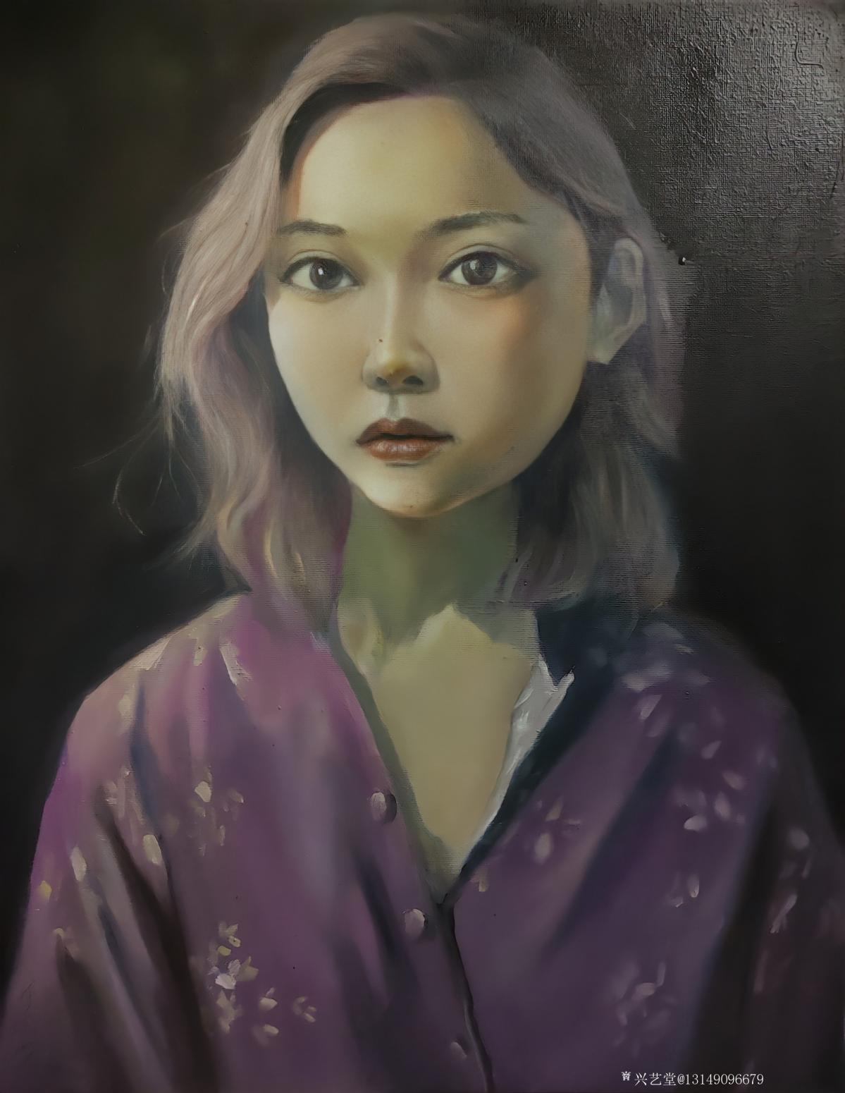 13149096679油畫作品《醉美人》