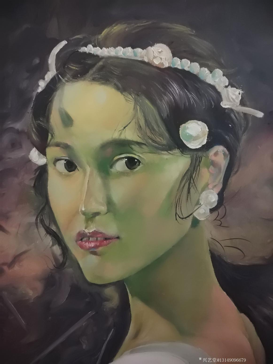 13149096679油畫作品《美女》【圖0】