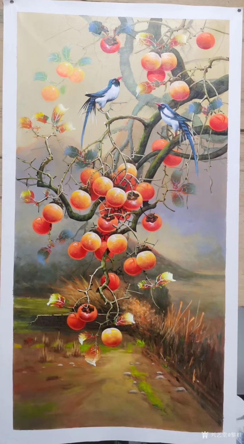 黎群油畫作品《《事事如意》》