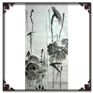 暴永和國(guó)畫作品-《【荷塘】作者暴永和》