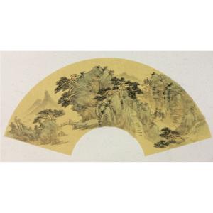 聞超國畫作品《【扇面1】作者聞超》價格1200.00元