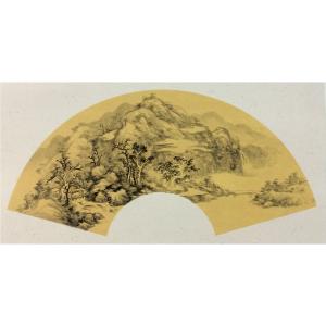 聞超國畫作品《【扇面4】作者聞超》價格1200.00元