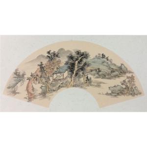 聞超國畫作品《【扇面6】作者聞超》價格1200.00元