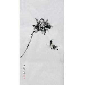 范少男國畫作品-《【蝶中飛】作者范少男》