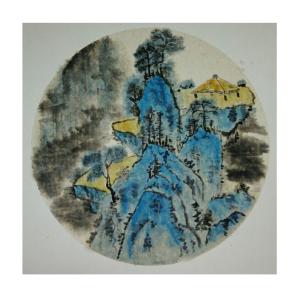李昇國畫作品-《【高山】作者李昇》