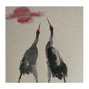 李昇國畫作品-《【花鳥25】作者李昇》