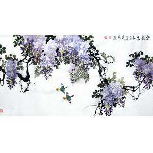 趙振科國畫作品-《【紫氣東來】作者趙振科》