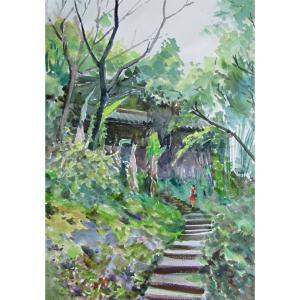 楊陽國畫作品《【御茶園】作者楊陽》價格960.00元